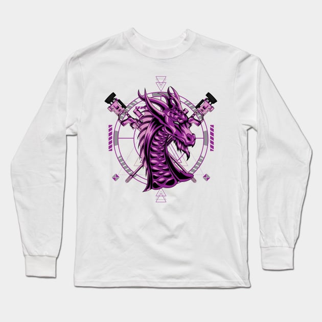 sniper dragon Long Sleeve T-Shirt by SHINIGAMII